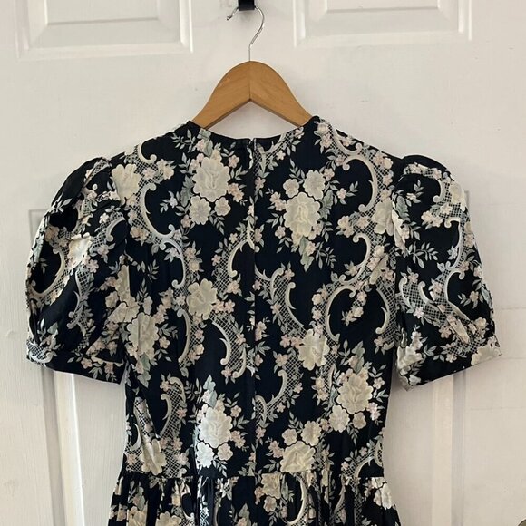 Vintage Gunne Sax Jessica McClintock Lace Prairie Cottagecore Dress Sz 12 - Picture 4 of 9